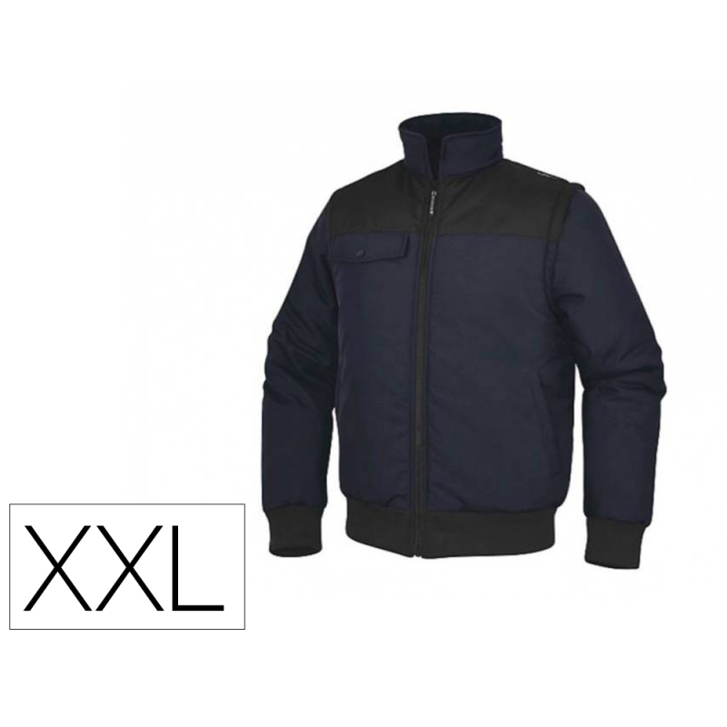 Chaleco deltaplus multibolsillos con cremallera y mangas desmontables 80% poliester 20% algodon talla