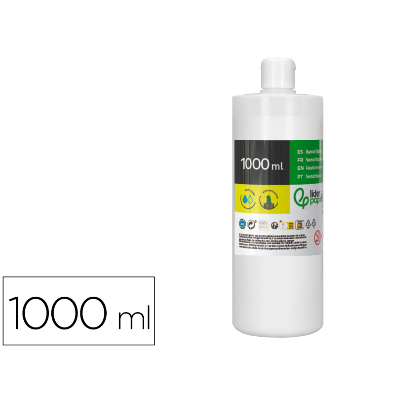 Barniz fijativo liderpapel acabado brillante bote de 1000 ml