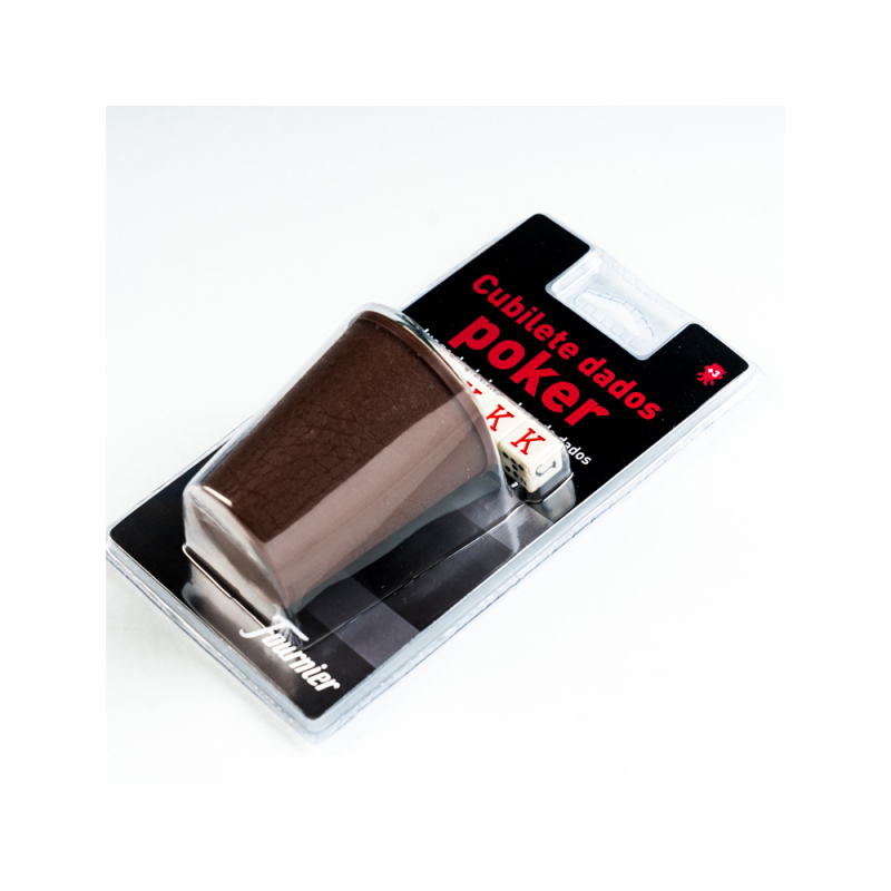Dados poker forunier con cubilete en blister