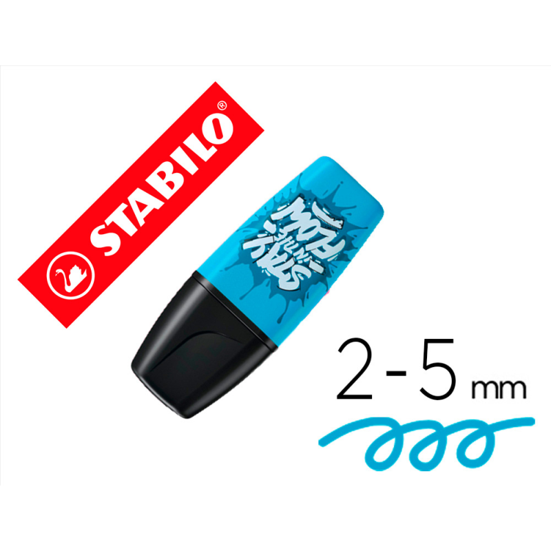 Rotulador stabilo boss mini fluorescente by snooze one azul