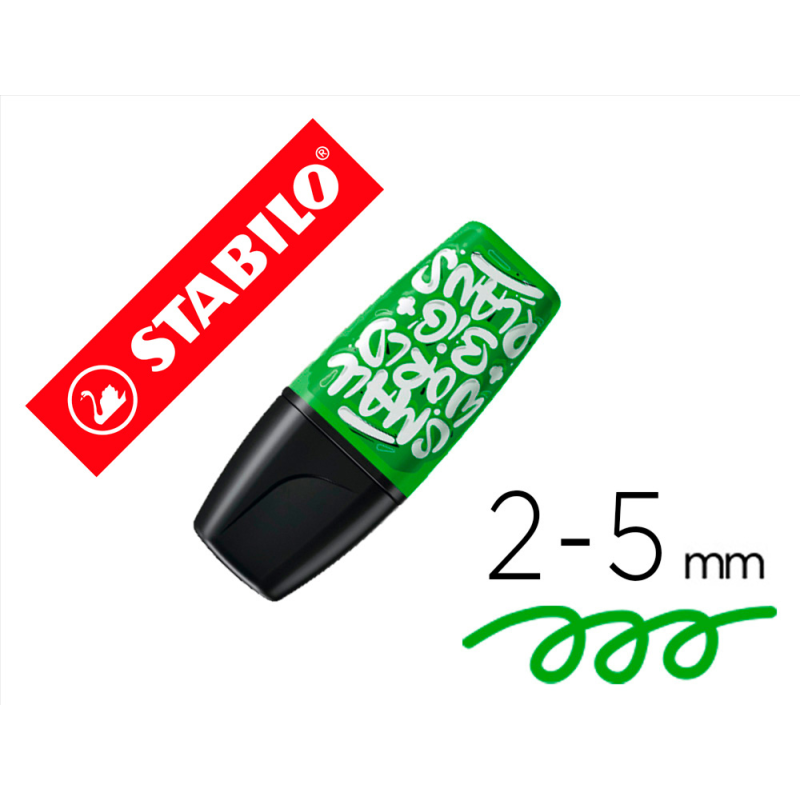 Rotulador stabilo boss mini fluorescente by snooze one verde