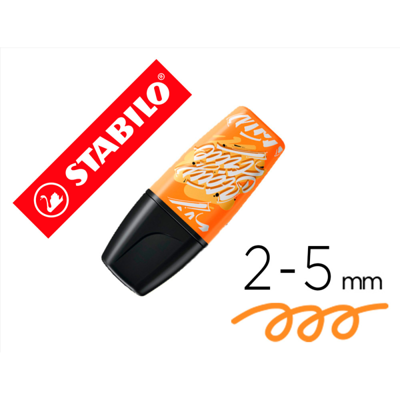 Rotulador stabilo boss mini fluorescente by snooze one naranja