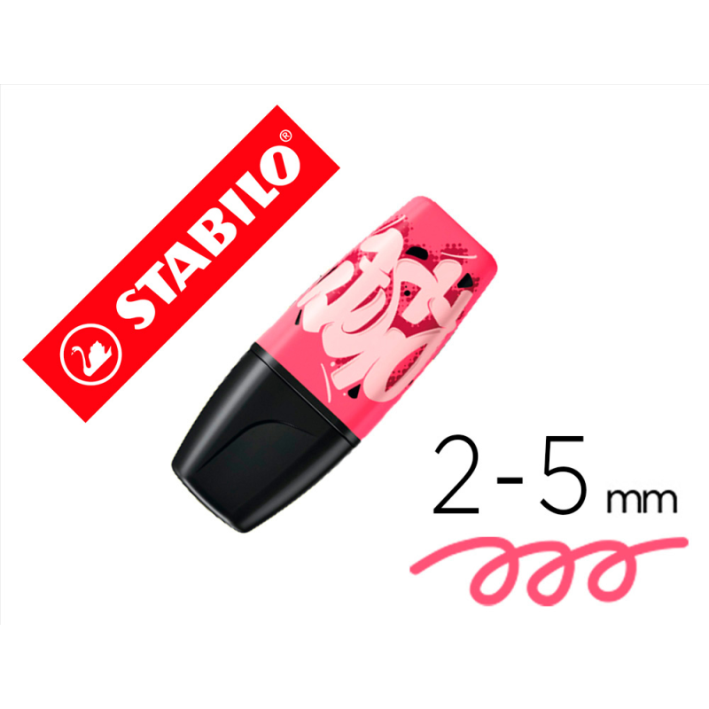 Rotulador stabilo boss mini fluorescente by snooze one rosa