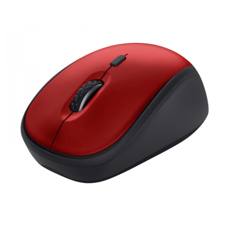 Raton trust yvi+ optico inalambrico eco 4 botones 800/1600 dpi usb 2.0 color rojo