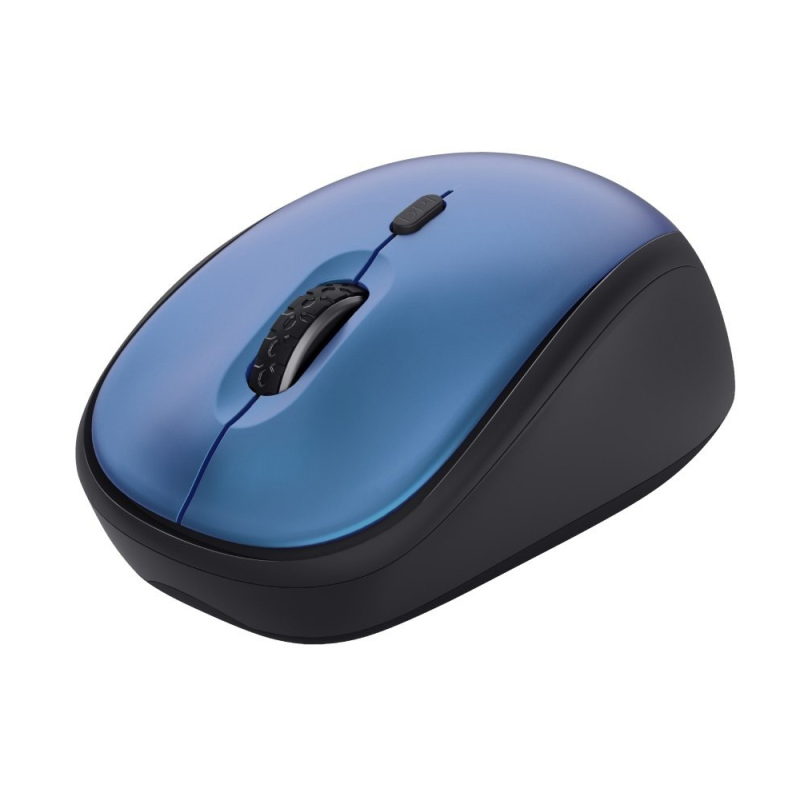 Raton trust yvi+ optico inalambrico eco 4 botones 800/1600 dpi usb 2.0 color azul