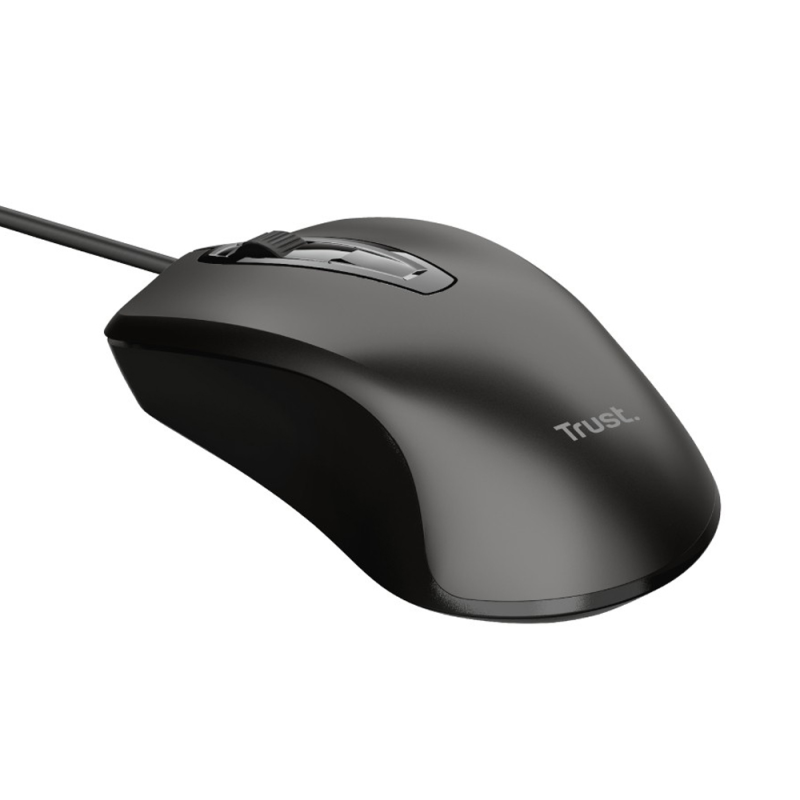 Raton trust basic optico 4 botones 1200 dpi usb 2.0 color negro