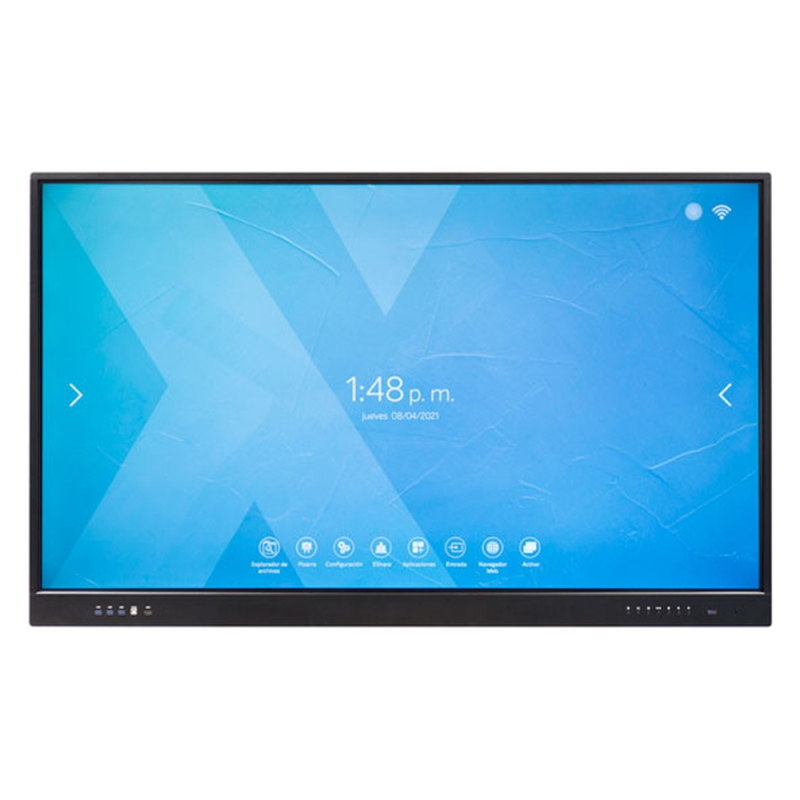 Pantalla interactiva rocada cristal templado 75/' multitactil wifi con altavoces usb thunderbolt