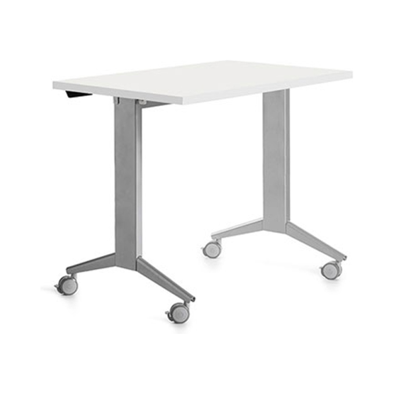 Mesa rocada 2000fd04 con tablero abatible color gris/blanco 120x60 cm