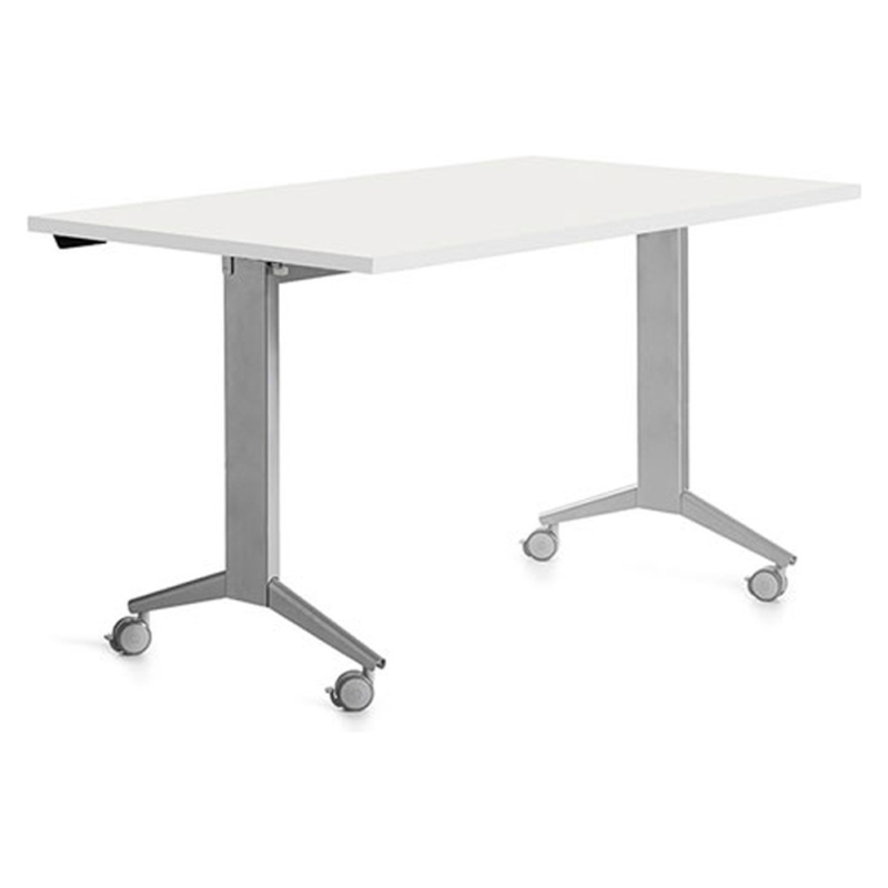 Mesa rocada 2001fd04 con tablero abatible color gris/blanco 140x80 cm