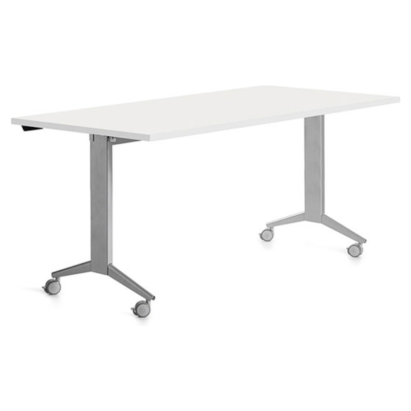 Mesa rocada 2002fd04 con tablero abatible color gris/blanco 160x80 cm