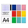 Cuaderno espiral liderpapel a4 smart tapa blanda 80h 75gr cuadro 5 mm con margen colores surtidos