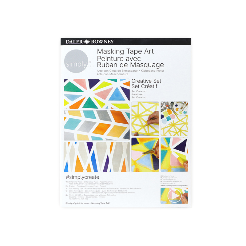 Set de pintura daler rowney simply creativo masking
