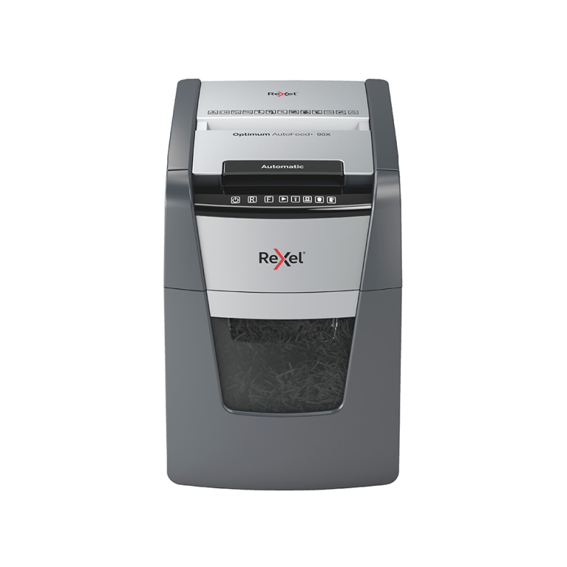 Destructora de documentos rexel optimum auto +90x eu capacidad corte 90 h p4 destruye grapas clips y
