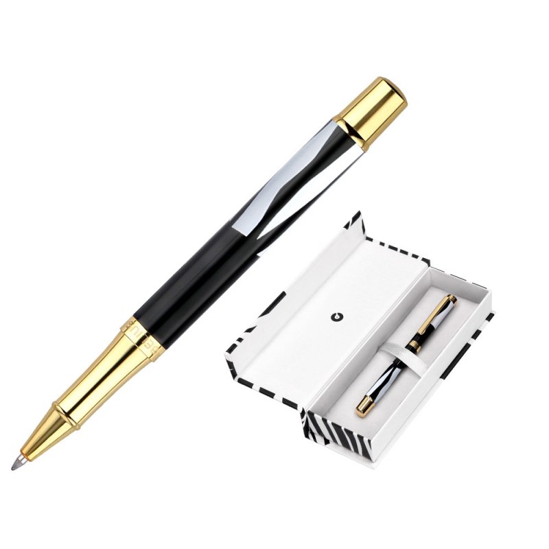 Roller belius dualita cuerpo blanco color negro tinta negra caja de diseño