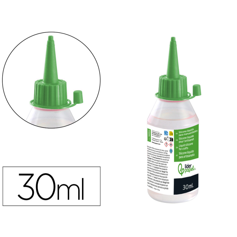 Silicona liquida liderpapel para manualidades bote de 30 ml