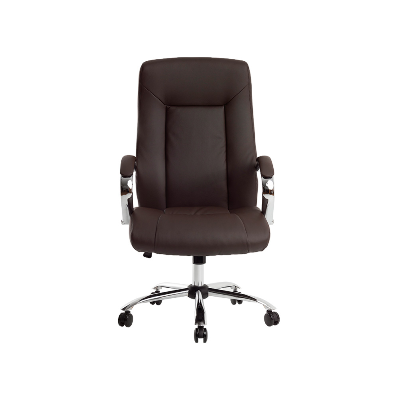 Silla q-connect direccion vero na simil piel base metalica alt max 1210 anc 650 prof 730 mm ruedas premium color marron
