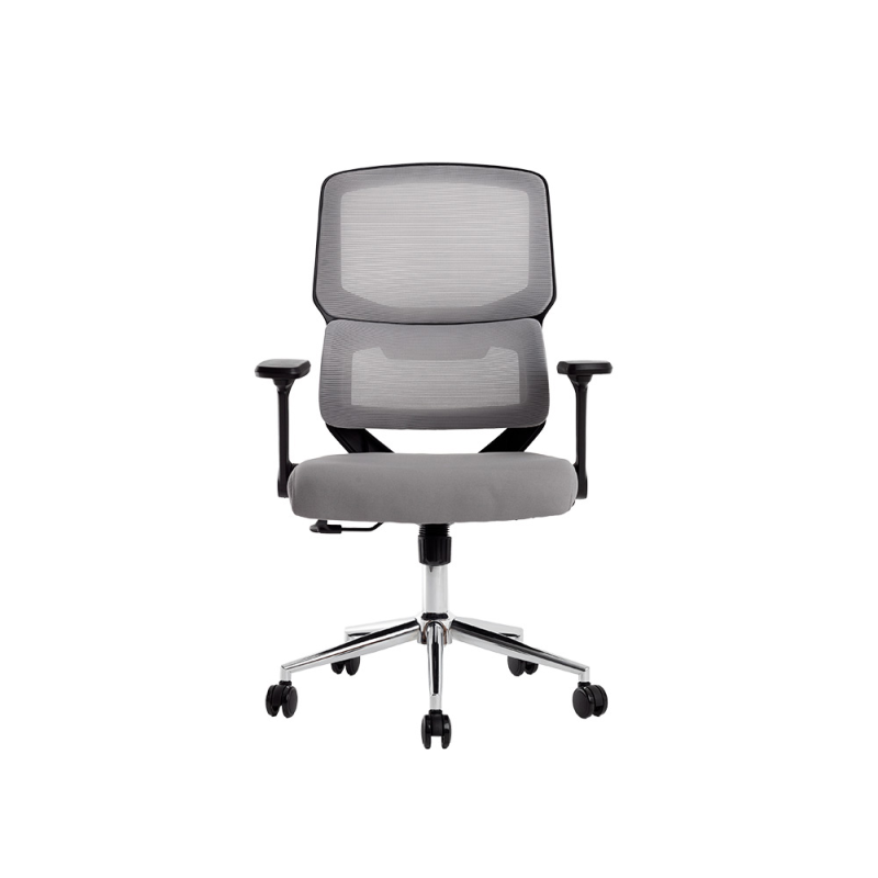 Silla q-connect oficina lucca malla base metalica alt max 1090 anc 700 prof 650 ruedas premium color negro gris