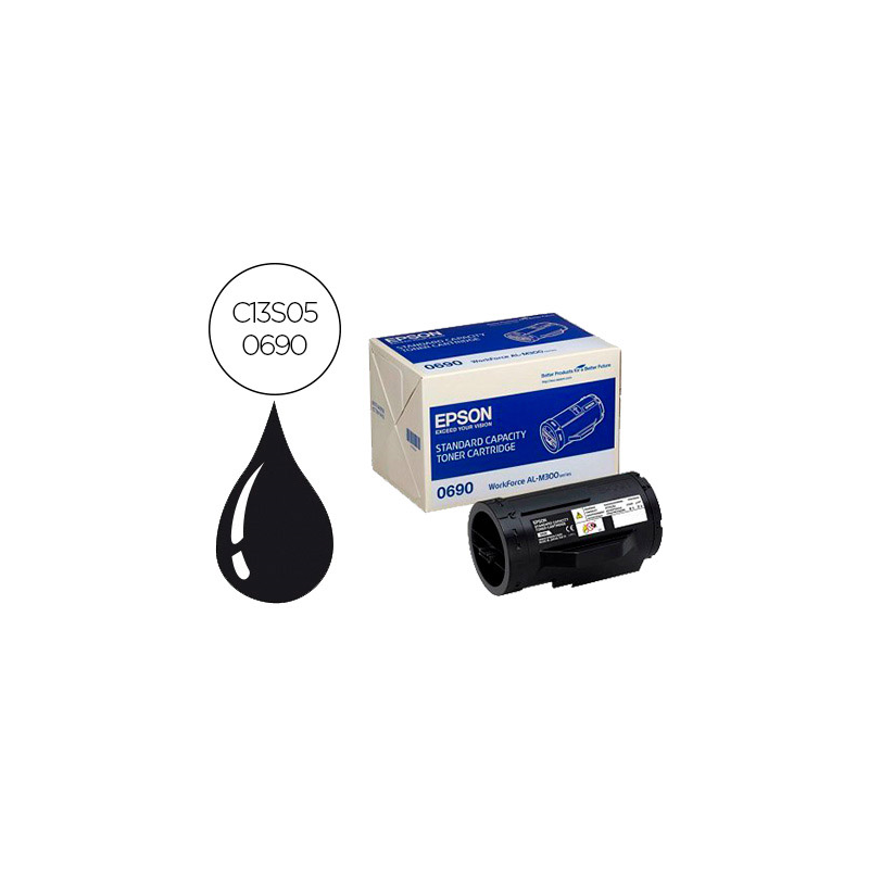 Toner epson 0690 workforce al-m300 / al-mx300 negro 2.700 pag