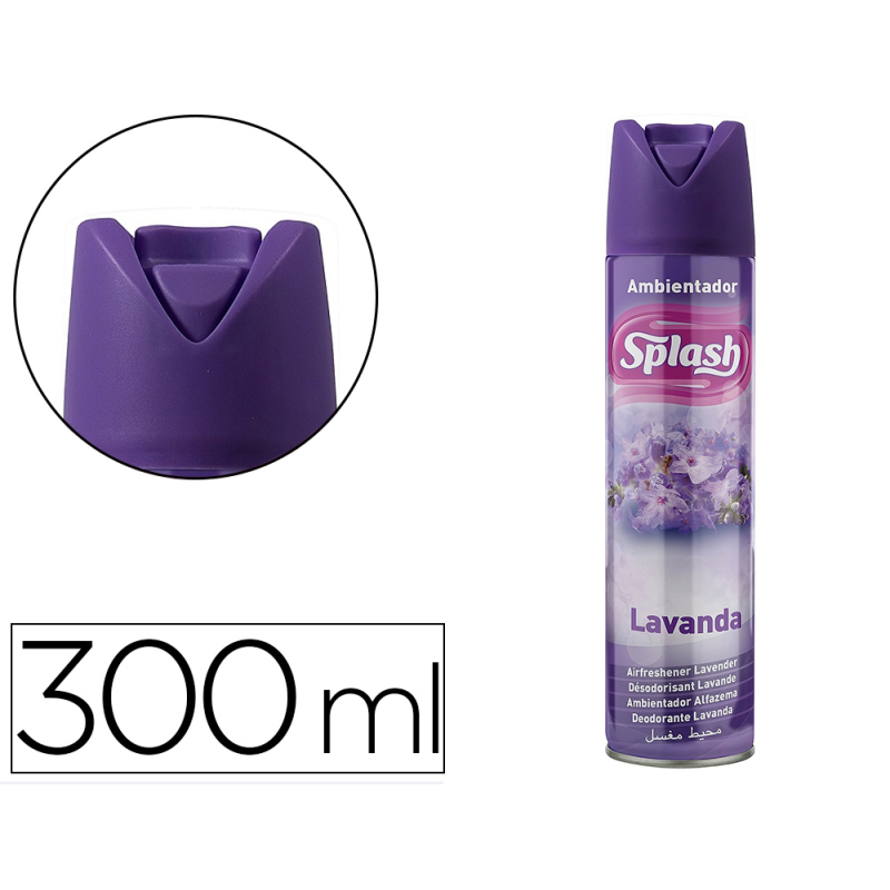 Ambientador spray splash aroma lavanda bote de 300 ml