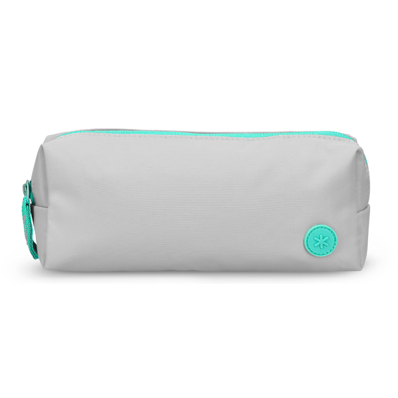 Estuche portatodo antartik basic pack 1 compartimento gris compañero mochila 80x55x210 mm