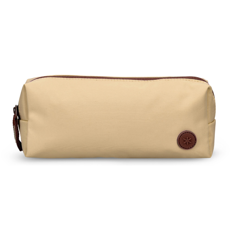 Estuche portatodo antartik basic pack 1 compartimento beige compañero mochila 80x55x210 mm