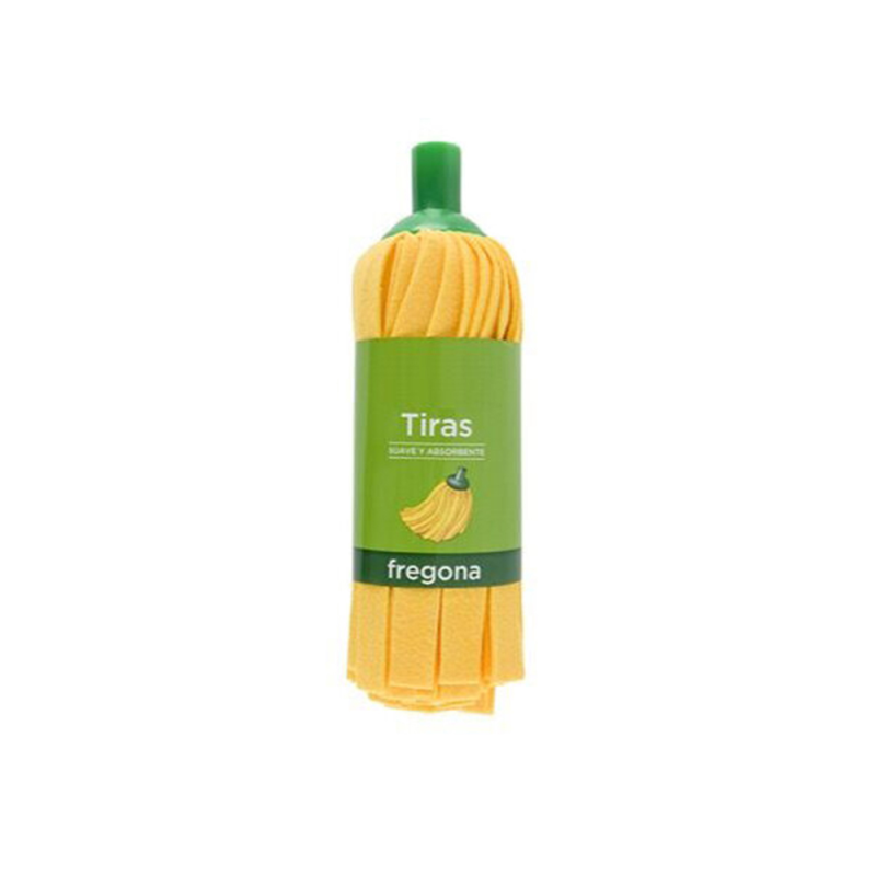 Fregona de tiras amarillas super absorbente uso domestico y profesional