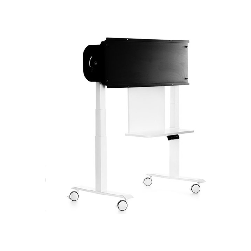 Soporte movil rocada para monitores interactivos 65/' a 86/' estructura tubo acero 4 ruedas con freno