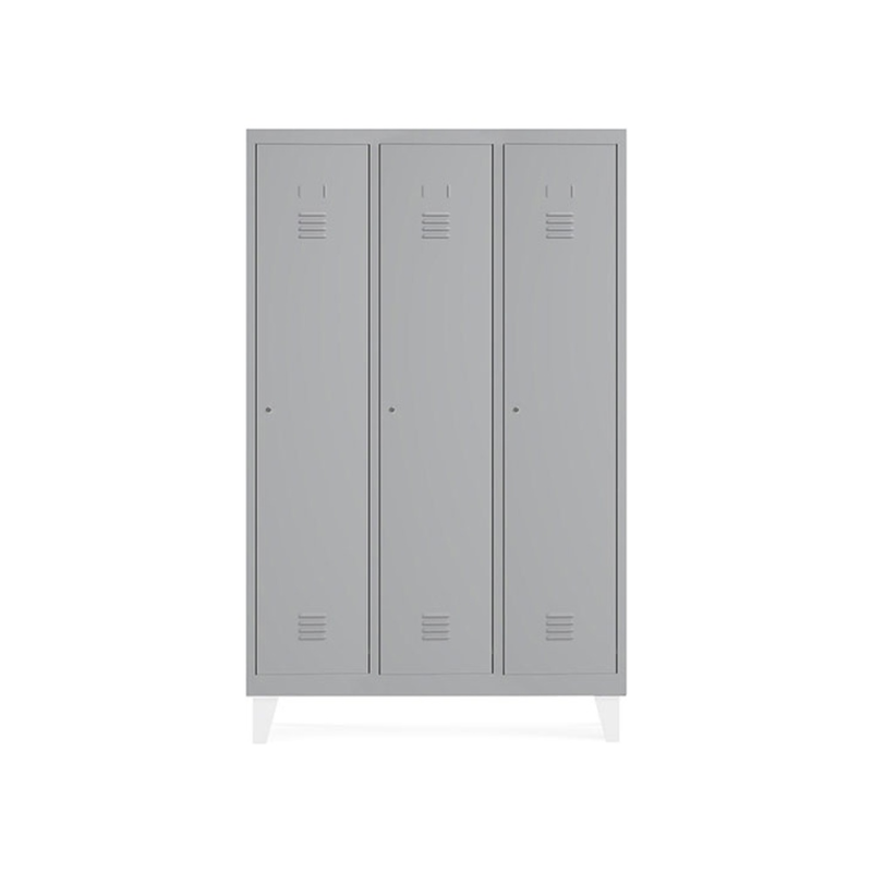Taquilla metalica rocada 400 3 modulos x 1 puerta gris 1210x500x1800 mm