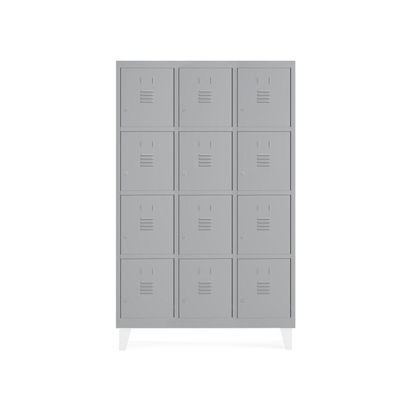 Taquilla metalica rocada 400 3 modulos x 4 puertas gris 1210x500x1800 mm