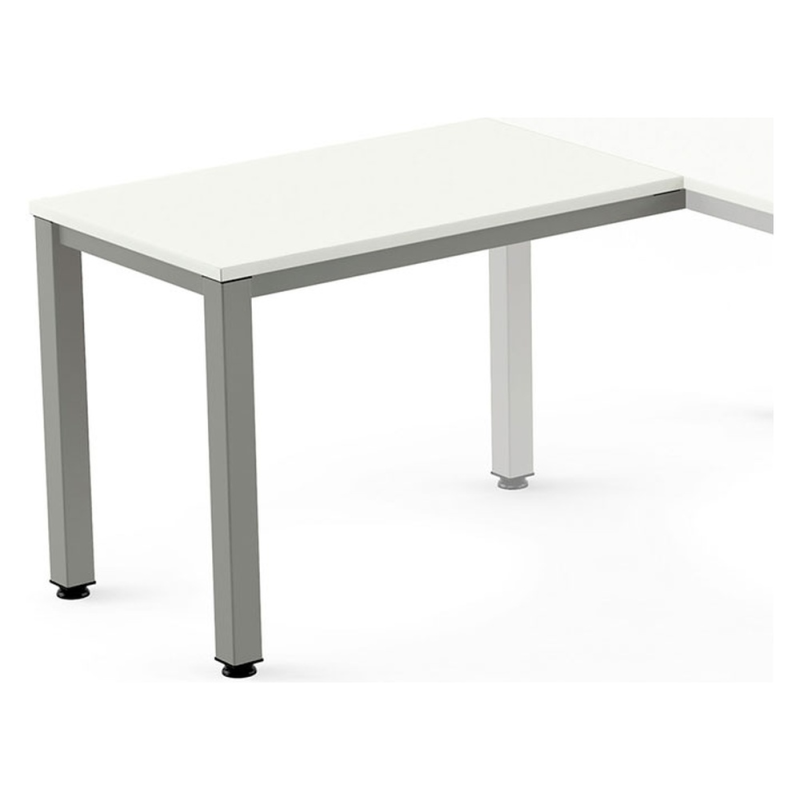 Ala para mesa rocada serie executive 60x100 cm derecha o izquierda acabado ad04 gris/blanco