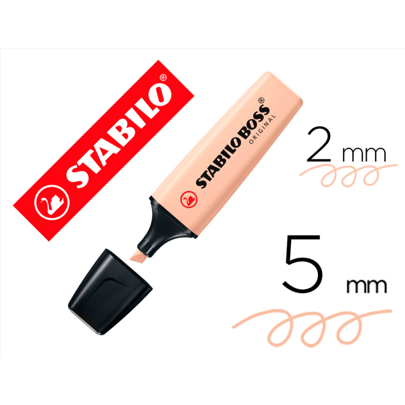 Rotulador stabilo boss pastel fluorescente 70 nature colors beige