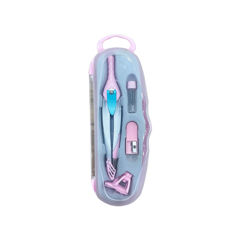 Compas liderpapel lock device con adaptador universal y tubo de minas color rosa claro