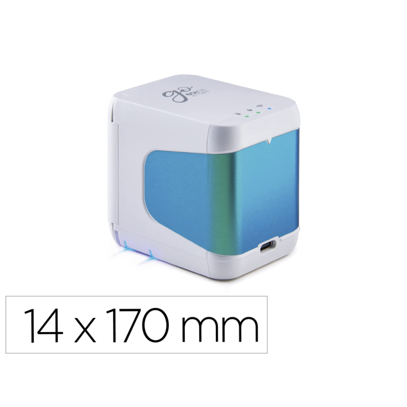 Impresora portatil colop e-mark go multicolor wifi impresion 14 mm alto x 150 mm longitud color blanco