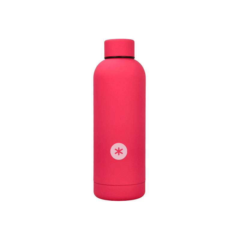Botella portaliquidos antartik isotermica acero inoxidable libre de bpa color fucsia 500 ml