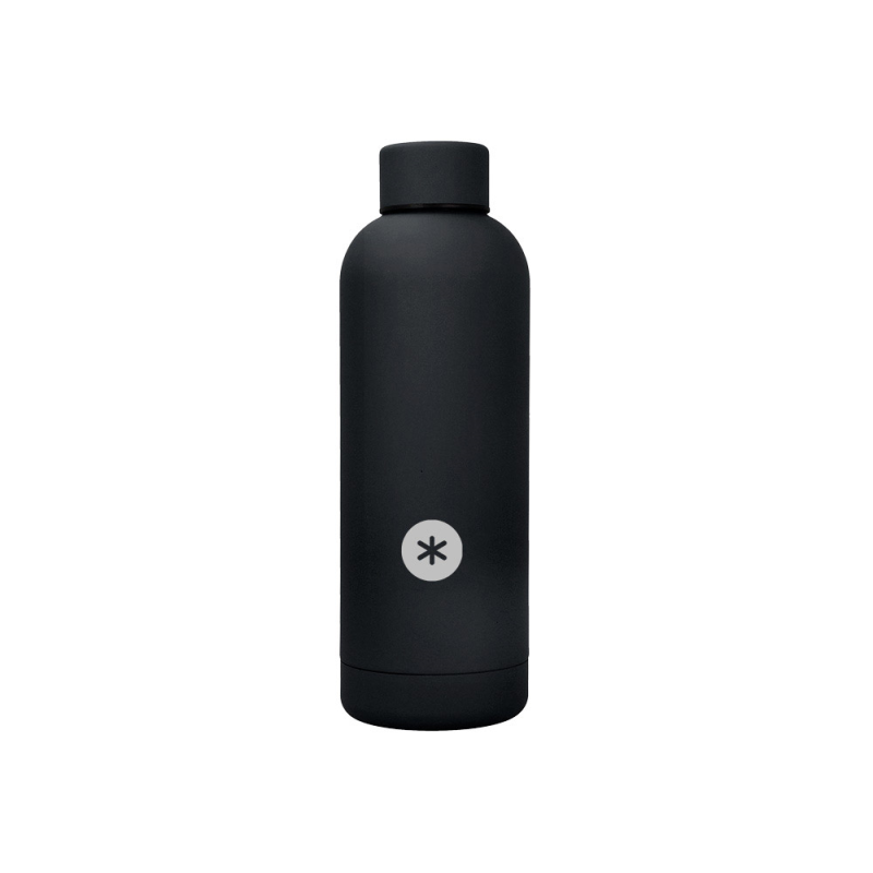 Botella portaliquidos antartik isotermica acero inoxidable libre de bpa color negro 500 ml