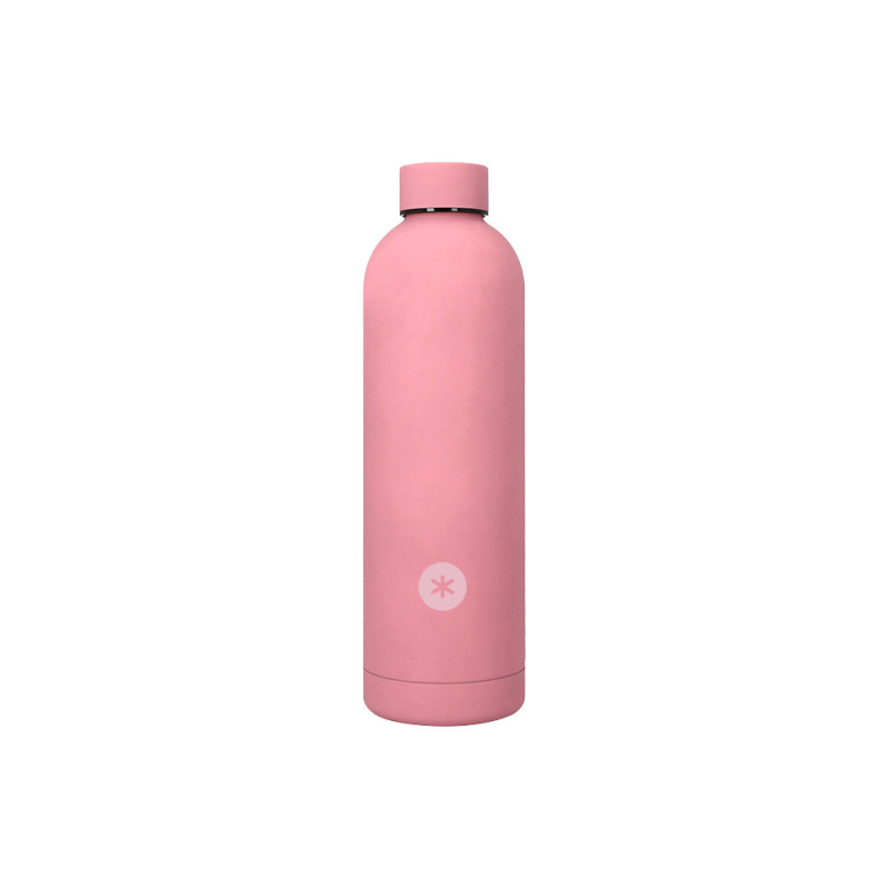 Botella portaliquidos antartik isotermica acero inoxidable libre de bpa color rosa 750 ml