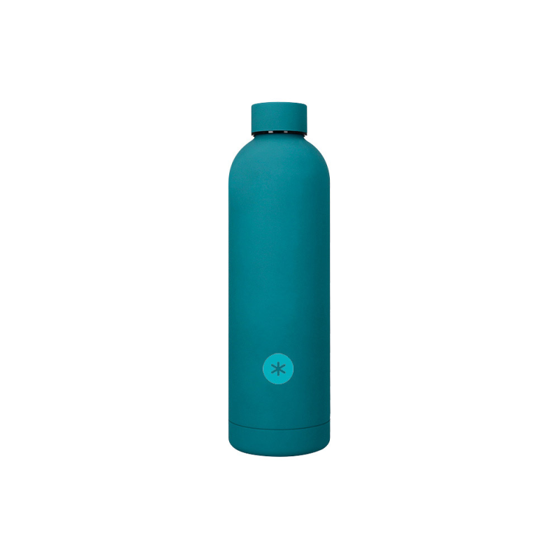 Botella portaliquidos antartik isotermica acero inoxidable libre de bpa color turquesa 750 ml