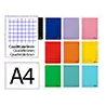 Cuaderno espiral liderpapel a4 smart tapa blanda 80h 75gr cuadro 6 mm con margen colores surtidos