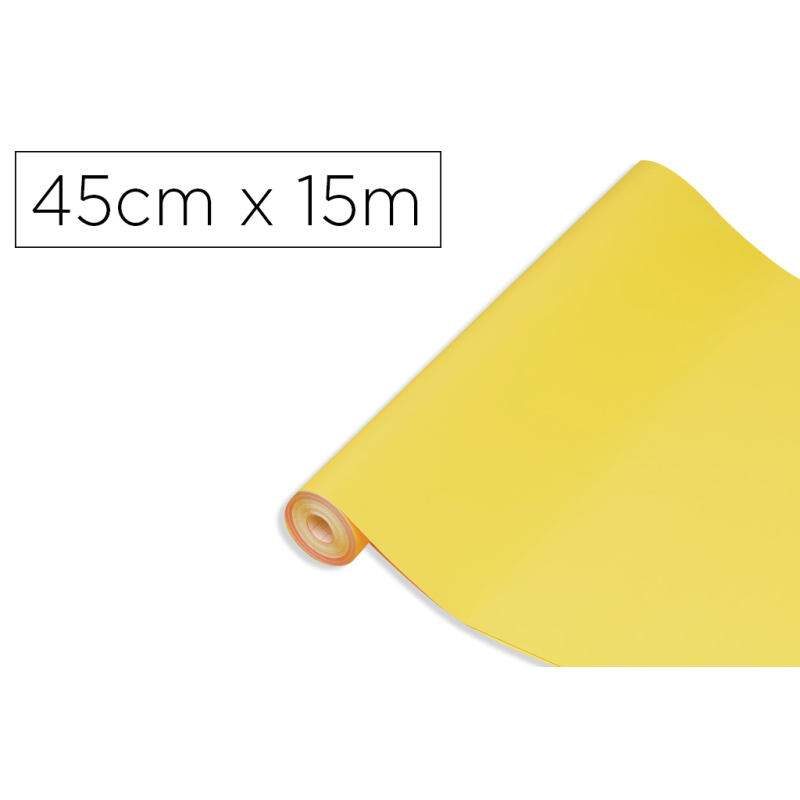 Rollo adhesivo d-c-fix amarillo lima ancho 45 cm largo 15 mt