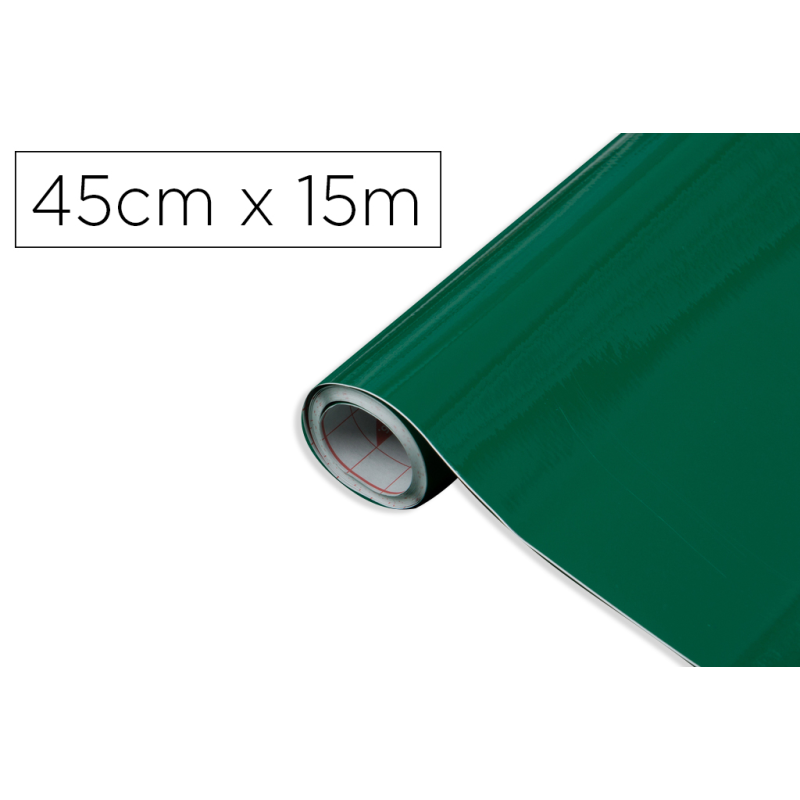 Rollo adhesivo d-c-fix verde esmeralda ancho 45 cm largo 15 mt