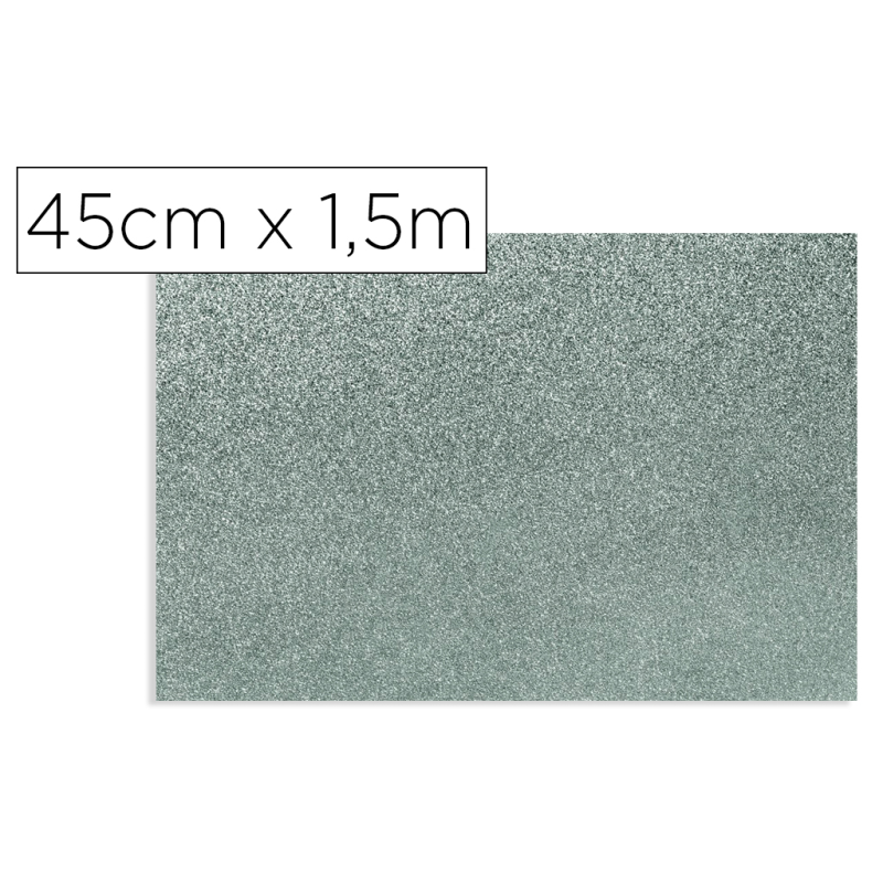 Rollo adhesivo d-c-fix gris metal brillo ancho 45 cm largo 1,5 mt