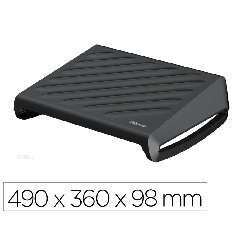 Reposapies fellowes breyta 3 ajustes de altura 100% reciclable 490x360x98 mm color negro