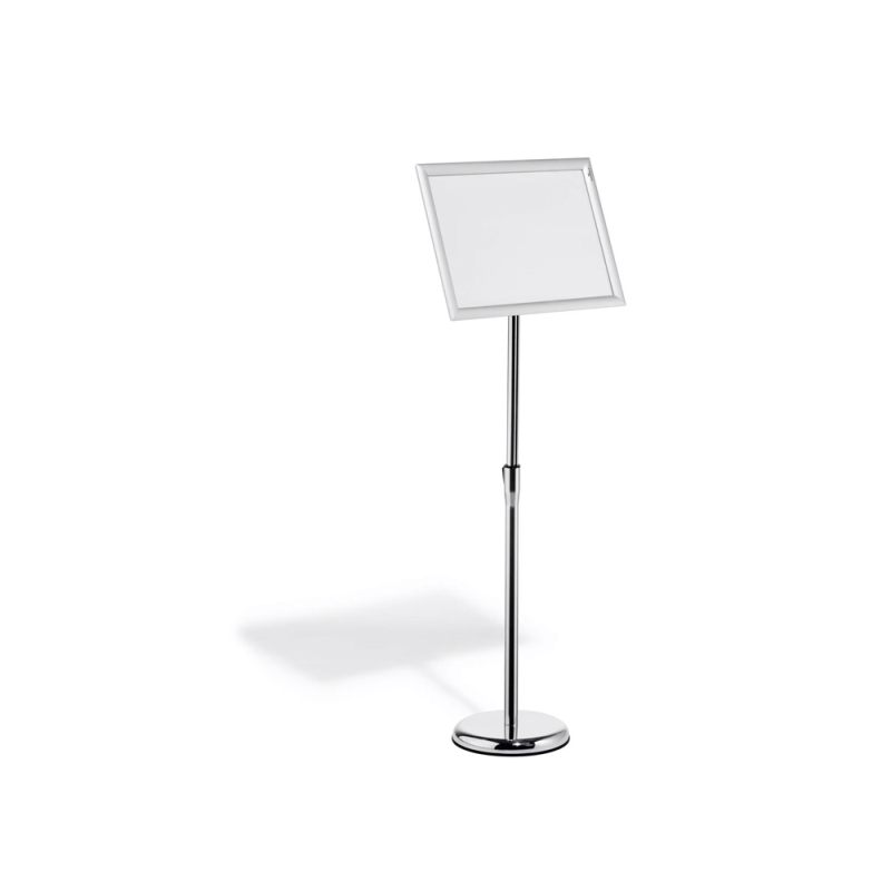 Atril de suelo durable marco aluminio din a3 vertical / horizontal altura ajustable 86 a 129 cm