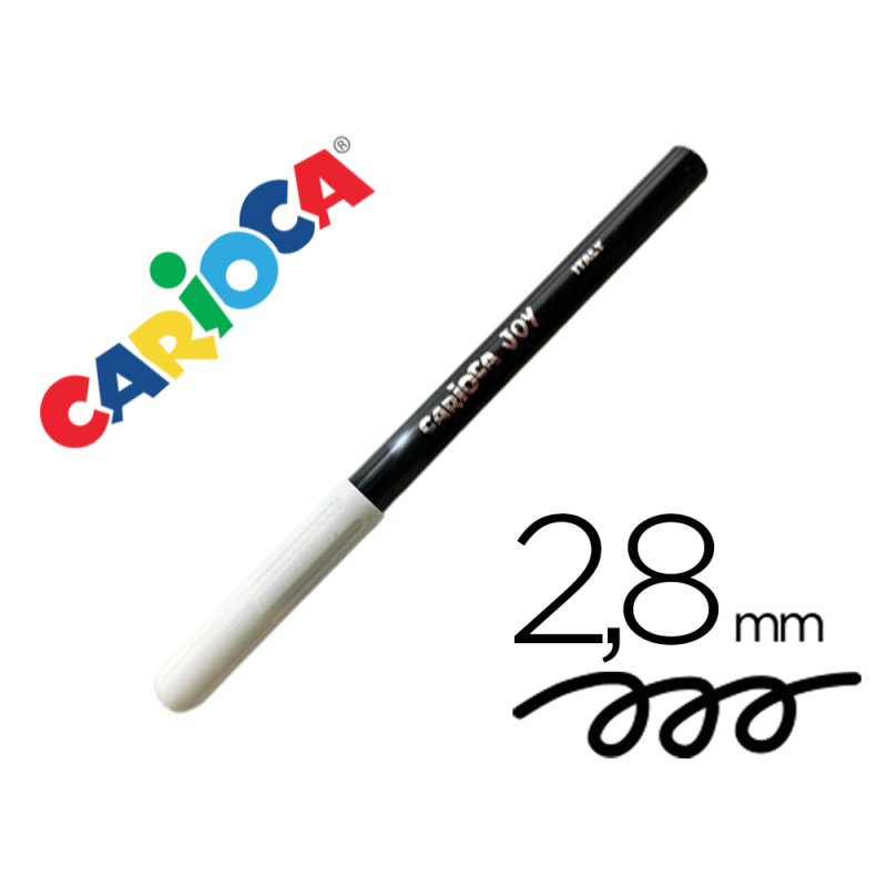 Rotulador carioca joy punta fina 2,8 mm lavable color negro