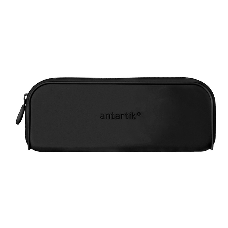 Estuche portatodo antartik prisma silicona soft rectangular 185x50x75 mm color negro