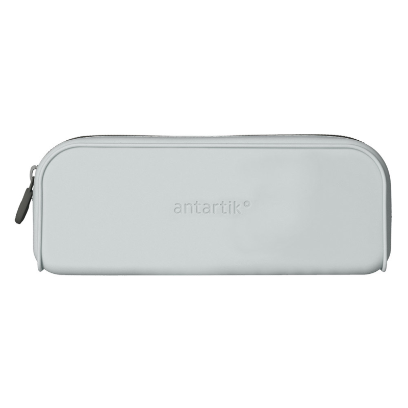 Estuche portatodo antartik prisma silicona soft rectangular 185x50x75 mm gris