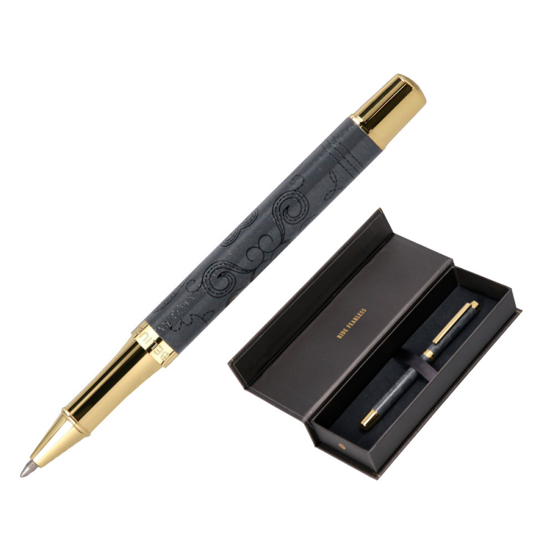 Roller belius wild west aluminio color negro dorado tinta color negro caja de diseño