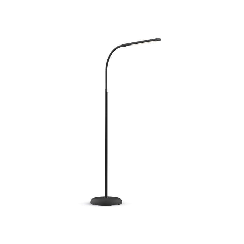 Lampara de escritorio maul led 5w 726lm luz calida brillo regulable cabezal reclinable negra
