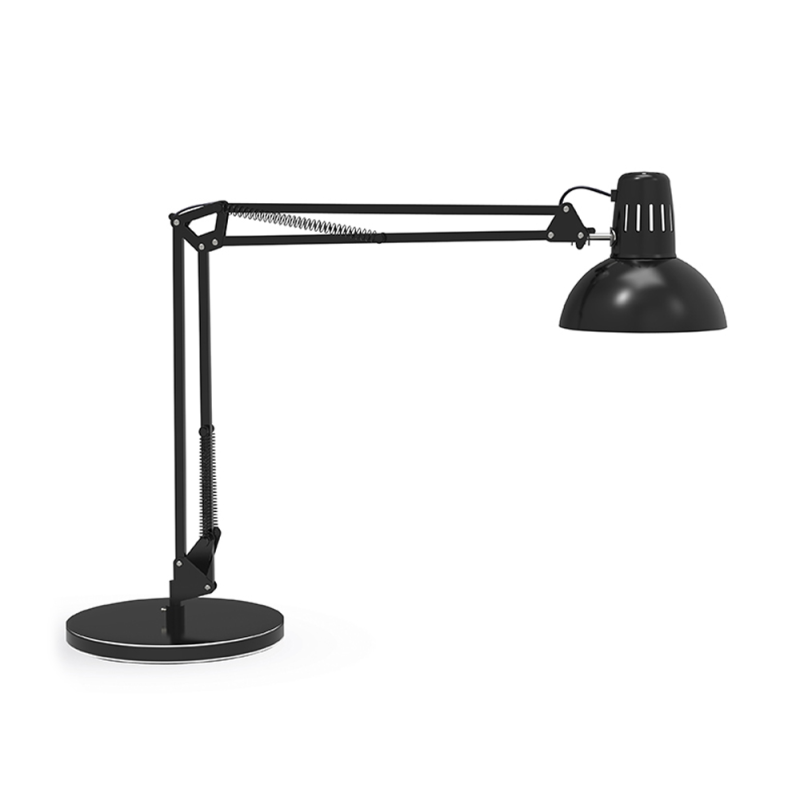 Lampara de escritorio maul metal 57w 1800lm brazo y cabezal giratorios negra