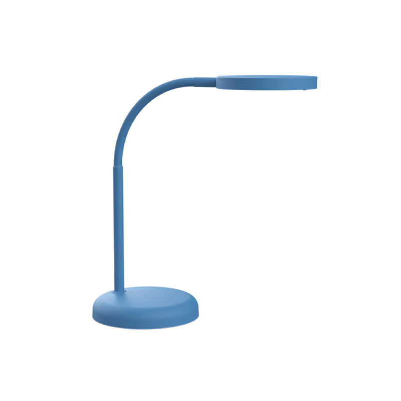 Lampara de escritorio maul led 5w 769lm luz calida brazo y cabezal giratorios azul